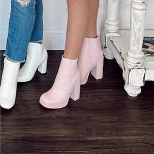 Steve Madden Pink Platform Boots